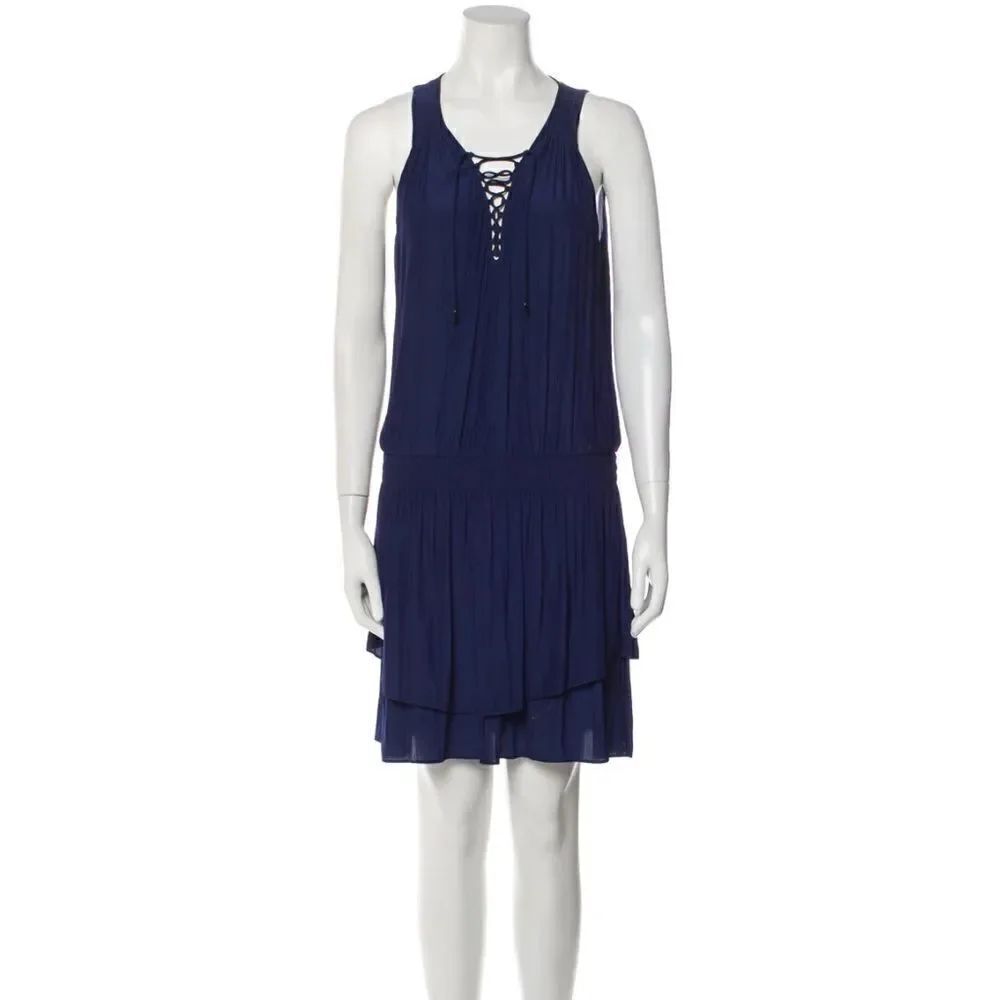 Ramy Brook Lace up Tiered Dress
